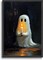 Citrus; Cute Ghost Canvas Wall Art – Spooky Ghost Holding Candle, Vintage Halloween Painting, Gothic Bedroom & Haunted House Decor, 16x24 Inches (Unframed); Category:Halloween Decorations; Image:2
